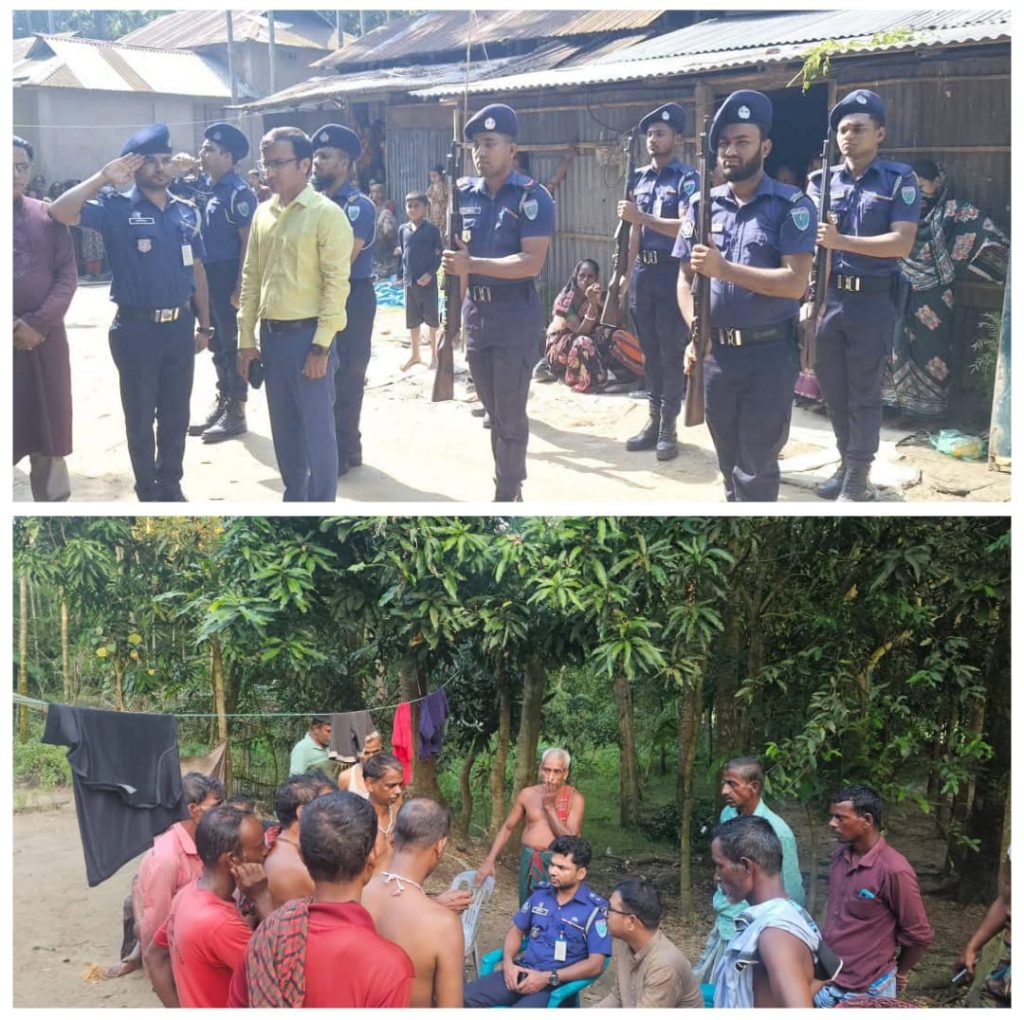 বীর মুক্তিযোদ্ধা মানিক লাল দাসকে রাষ্ট্রীয় মর্যাদায় গার্ড অব অনার প্রদান